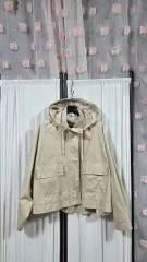 ZARAレディース ルーズフィット マウンテンパーカー WHO フード ジャケット (66)