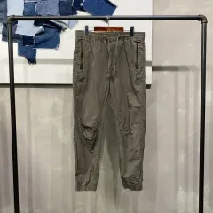 (29 31インチ) H&M エイチ・アンド・エム レディース オーバーサイズ バンディング カーゴ ジョガーパンツ ズボン