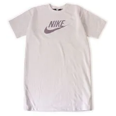 WD26067 NIKE ナイキ 半袖スウェット ワンピース トレーナー ライトグレー L