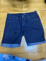 evisu デニム ハーフパンツ ロールアップ スタイル