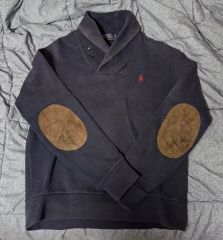 Polo Ralph Lauren ニット レザー エルボーパッチ迷彩 oops - メルカリ