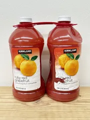 コストコ　カークランドシグネチャー ルビーレッド グレープフルーツ ジュース 2.84L x 2本  全国送料無料※一部地域除くのサムネイル