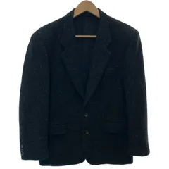 【中古】　COMME des GARCONS HOMME　テーラードジャケット　ウールジャケット　無地　シングルボタン　日本製　ドメスティック　古着　/1156
