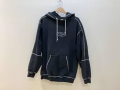 X-LARGE エクストララージ オーバルロゴプルオーバーフーデッドスウェットシャツ パーカー サイズL 黒 ブラック メンズ 裏パイル 色褪せ