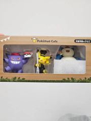 ポケモンカフェ 来店特典セット フィギュア3体＋コースター2枚＋紙袋