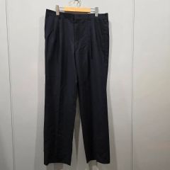 CABaN ウールギャバジン テーパードパンツ スラックス ブラック - メルカリ