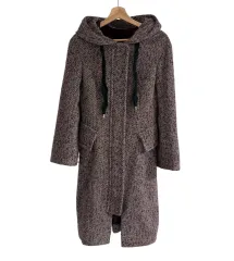 VIVIENNE WESTWOOD ヘリンボーン アルパカ フーデッド コートジャケットのサムネイル