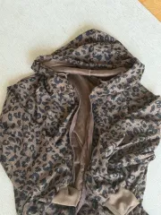 Y2K レオパード柄 フード ジップアップ