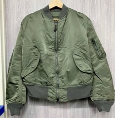 ALPHA MA-1 グランドクルー カーキ オリーブ USA製 XL - メルカリ