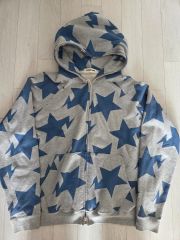 A BATHING APE BAPE スター 総柄 ジップパーカー S 日本製 - メルカリ