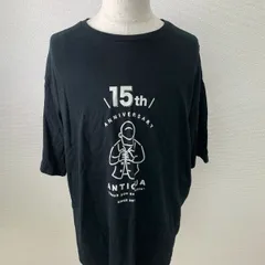 antiqua 15周年 Tシャツ F ブラック ビッグシルエット ロゴプリント 半袖　20260428-0004のサムネイル