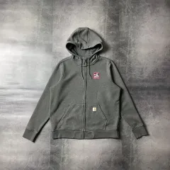 CARHARTT カーハート ヴィンテージ グレー 起毛 コットン フードジップアップ A00462のサムネイル