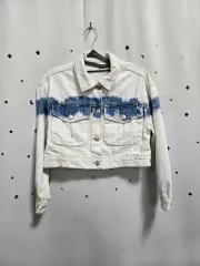 ザラ デニム クロップド ジャケット キッズ 152