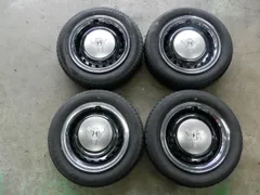 ホンダ N-ONE 14インチ 純正スチールホイール付ラジアルタイヤ 4本SET 155/65R14 2023年製 4.5J 4H 100 56φ カバー付きのサムネイル