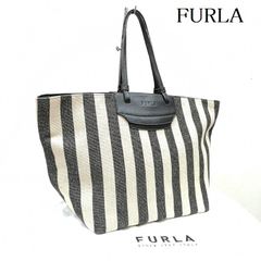美品 FURLA フルラ かごバッグ ストロートート レザー 袋付き - メルカリ