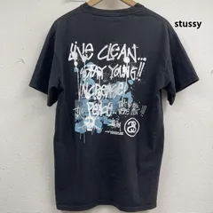 ステューシー LIVECLEAN ドクロ スカル バック プリント Tシャツ メンズ M ISItems【USED】【古着】【中古】50157164