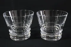 90【新品同様】バカラ ベガ ロックグラス 2客 タンブラー ウイスキーグラス クリスタル 2pc Baccarat Crystal Whisky Glass Tumbler