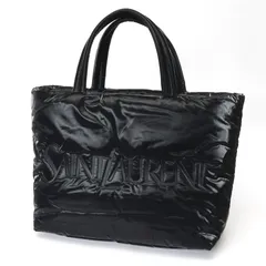 サンローラン / SAINT LAURENT　ワイド パファー トートバッグ　756269　ナイロン　ブラック 【中古美品】のサムネイル