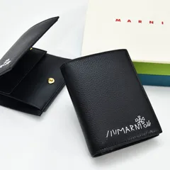 マルニ 財布 レディース レザー 二つ折りウォレット フラワー刺繍入り スナップボタン MARNI PFMOQ14Q17 P6533