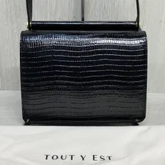 TOUT Y EST SAC PAUMELLE MINI 本革 レザー ショルダー バッグ リザード 型押し トゥティエ ポメル ミニ ポーチ サコッシュ レディースのサムネイル
