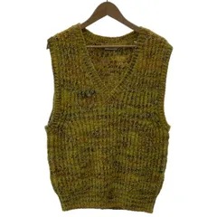 【中古】　BEAUTY & YOUTH UNITED ARROWS　ベスト　レイヤード　オーバーシルエット　ミックスカラー　無地　Vネック　古着　/2403