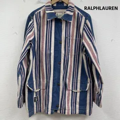 ラルフローレン 90s LAUREN JEANS COMPANY ストライプ デニム カバーオール メンズ L ISItems【USED】【古着】【中古】50157243のサムネイル