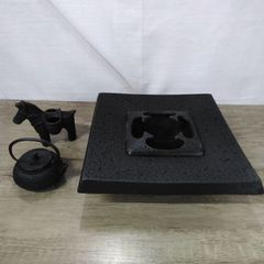 南部鉄器 卓鈴 呼び鈴 馬 と灰皿 馬 盛栄堂 喫煙器具 鉄製 伝統工芸 