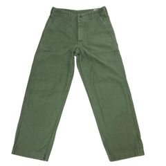 orSlow ベイカーパンツ XS カーキ オリーブ ボタンフライ 日本製 orSlow ベイカーパンツ XS カーキ オリーブ ボタンフライ 日本製