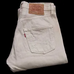 90s USA製 Levi'sリーバイス 501 カラーデニムパンツ カーキ W29 L30★A7 オールド ビンテージ ジーンズ ストレート