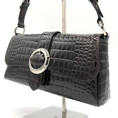 美品】Dissona クロコ 本革 トートバッグ 黒 y2k 三日月型 袋付 - メルカリ