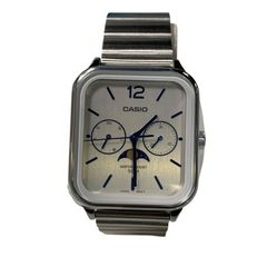 新品未使用 CASIO メンズ時計 モデル3744 ホワイト - メルカリ