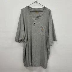 Y419 Carhartt Tシャツ 3XL グレー ワンポイントロゴ カーハート 古着卸 アメリカ仕入
