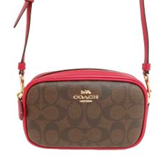 極美品】COACH コーチ ボディバッグ シグネチャー F48740 ブラウン