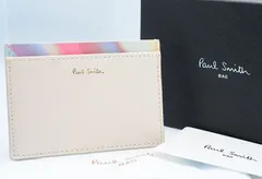 Paul Smith ポールスミス パスケース BPW731 スワールトリム アイボリー レザー 牛革 箱付 付属品完備 レディース 女性