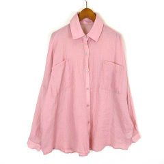 イエナ 25SS スカーフプリントポンチョシャツ 長袖 リネン混 ネイビー IENA - イエナ 25SS スカーフプリントポンチョシャツ 長袖 リネン混