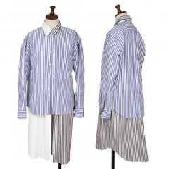 1741 美品✨セブンテン シースルーギンガムシャツ セットアップ - メルカリ