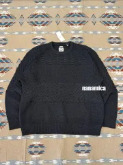 XL ナナミカ クルーネックセーター ブラックのサムネイル