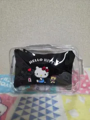 Sanrio HELLO KITTY コーデュロイ ポーチ ブラック 新品