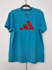 レディース ジュニア adidas アディダス コンバットスポーツ 半袖Tシャツ スカイブルー 90 機能性 ランニング ジム 運動