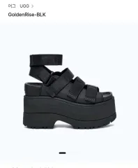 UGG アグ GoldenRise（ゴールデンライズ） ブラック サンダル 新品 厚底