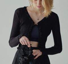 SENEE♡cropped sheer cardigan~2点set~ - メルカリ