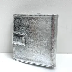 【加古川店】 中古 Y's | ワイズ 二つ折り財布 FOIL SMOOTH LEATHER SMALL YG-A01-710-1-02 シルバー 【124】のサムネイル