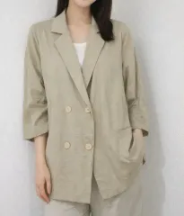 オリーブ 7分ジャケット