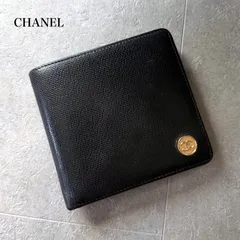 CHANEL　ココボタン　コンパクト　ブラック　二つ折り財布 　財布 CHANEL（シャネル） 財布 レディース ブランド 二つ折り財布 ココ