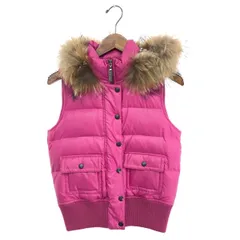 BURBERRY BLUE LABEL バーバリーブルーレーベル フーディダウンベスト サイズ:38 裏地チェック/たぬき    ピンク レディース / 240001198997のサムネイル