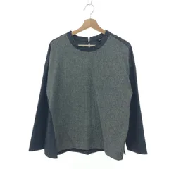 Pas de calais パドカレ ヘリンボーントップス サイズ:36 ゆったり   ウール混 グレー レディース / 240001201294のサムネイル