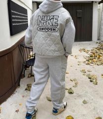 美品】NIKEナイキ ナイロンアノラック ハーフジップ セットアップ上下