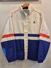le coq sportif 白 ブルー バイカラー リバーシブル ジャケット