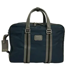 TUMI(トゥミ) ビジネスバッグ - 68418NVYSE ネイビー×ダークグレー 3way/本体ロックなし レザー