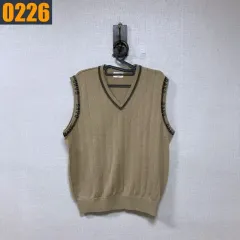 100 DAKS ダックス ベージュ ニット ベストのサムネイル